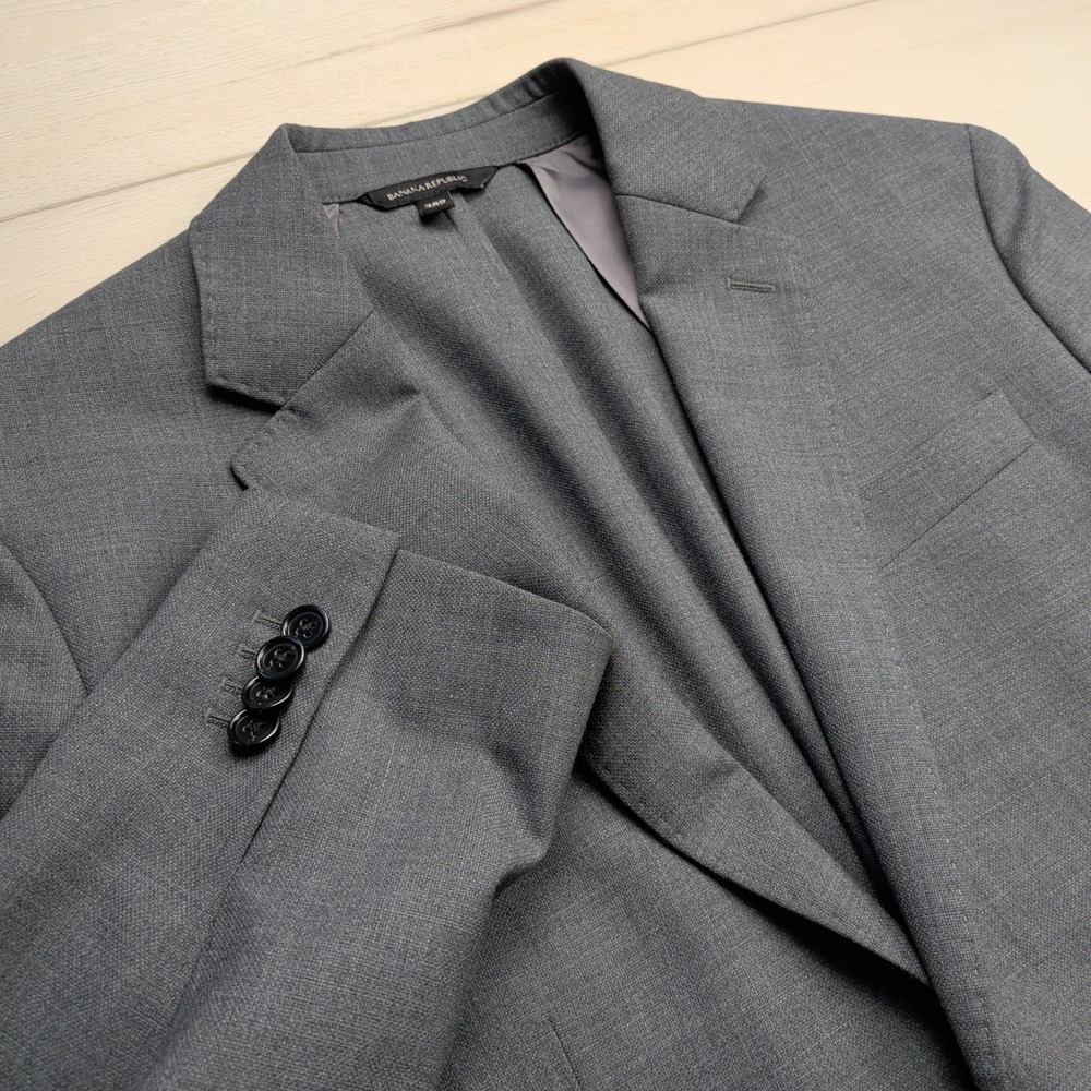 Banana Republic Sport Coat Blazer Men 38R Slim Fit Smart-Weight Performance Wool